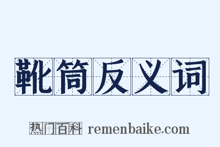 靴筒反义词是什么意思的图片